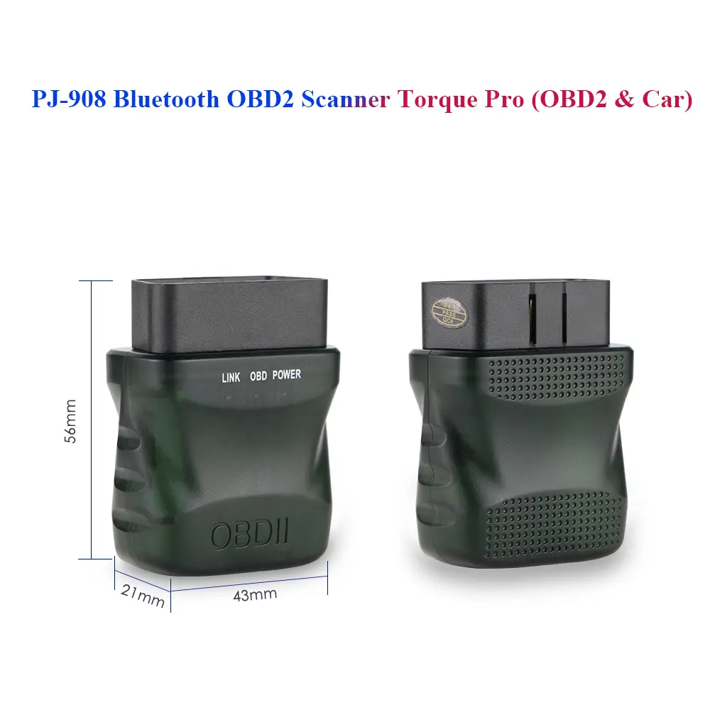 [Hizpo] Multifunctional Car Monitor PJ-908, Bluetooth OBD2 Scanner Tool, Torque Pro Compatible with Hizpo Stereo Navigation Autoradio Head Unit