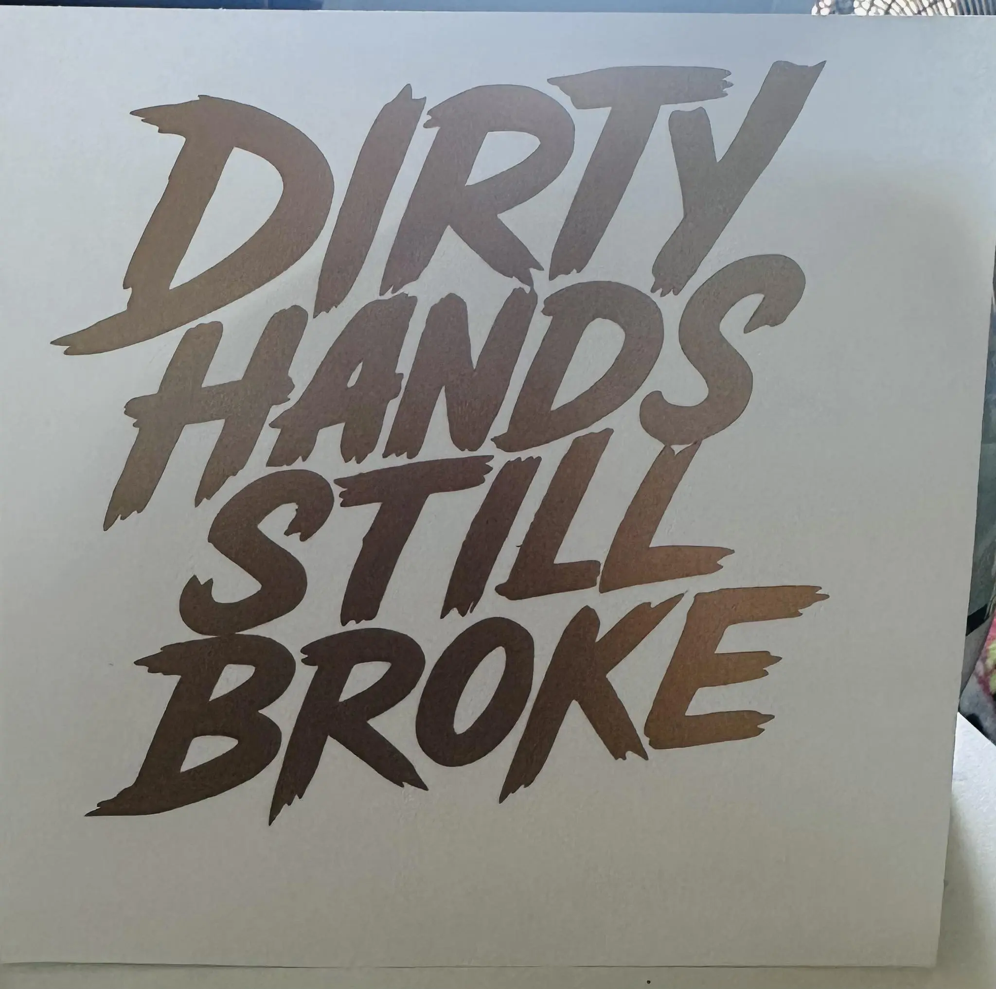 "Dirty Hands Still Broke" Motorcycle Decal, Automotive & Motorcycle Accessory Sticker