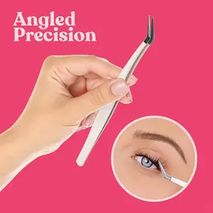 4PC Special tools for eyelash technicians: flowering tweezers for planting and grafting false eyelashes, high-precision closed eyelash clamps, and kits for eyelash salons