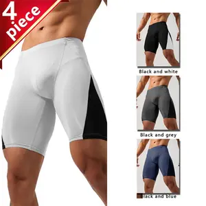 4 Pcs Compression Shorts Men for Biking, Running | Athletic Mens Underwear for Workout