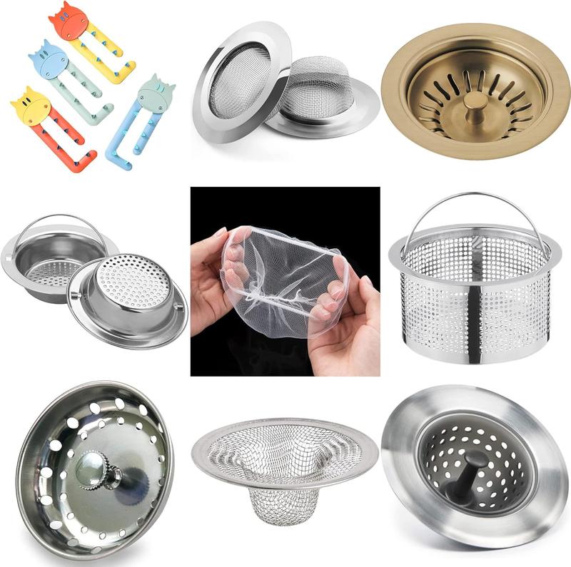 Sink Strainer 100pcs Kitchen Sink Mesh Bag Kitchen Sink Filter Nets ...