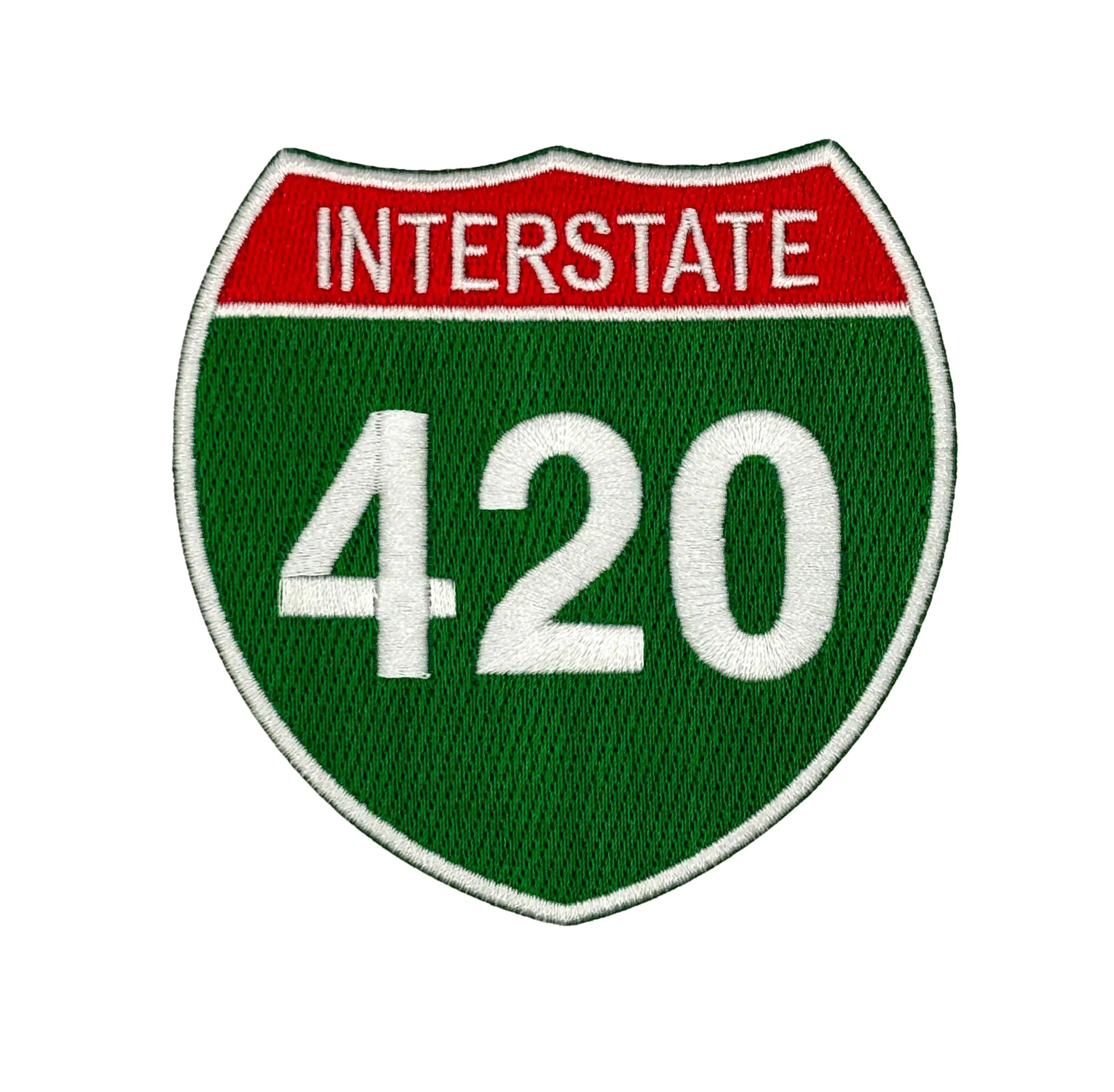 Interstate 420 Embroidered Iron-on Patch