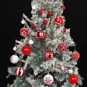 Christmas Decoration Colorful Ball Gift Box Set, Creative Painted Christmas Balls, Party Christmas Tree Hanging Ornaments, Home Decor Ornaments