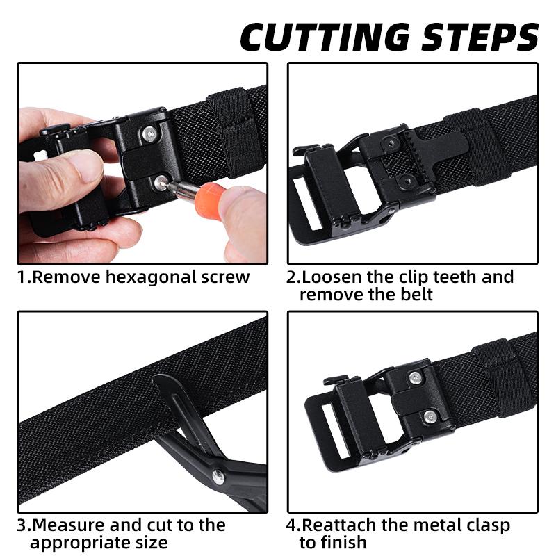 IDOGEAR 1.5" Tactica Belt EDC Nylon Ratchet Belt for Mens CCW Belts 3434