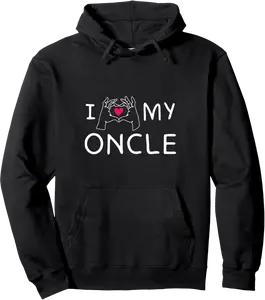I Love My Oncle Family Outfit Relatives Costume Uncle Pullover Hoodie - Feliciabr Shop 60B09MZ4MCS3