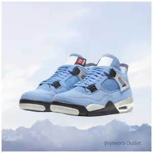 Retro college blue and silver casual sports versatile durable and comfortable basketball shoes