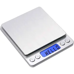 Portable High-Precision Digital Kitchen Scale with 0.01g Resolution, Grams & Ounces, Stainless Steel Body, Perfect for Baking, Cooking, Jewelry & Weight Loss - Includes 2 AAA Batteries