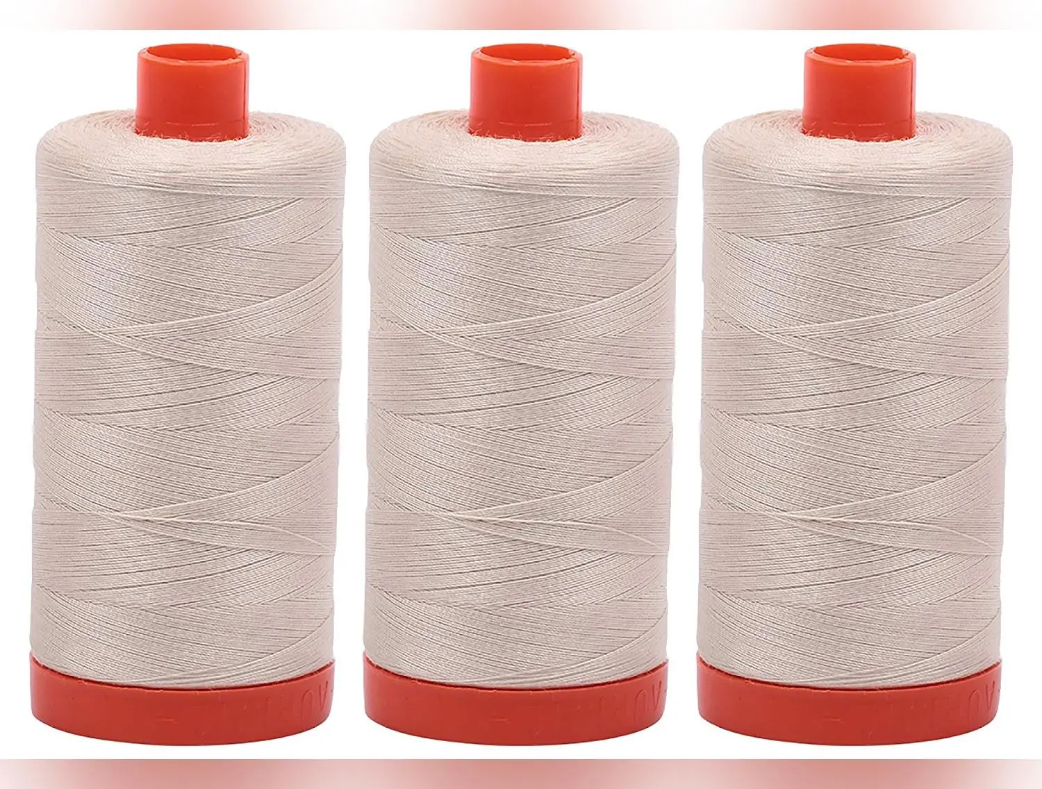 Aurifil Mako 50 wt Cotton Thread - Light Beige (2310) - Bundle of 3 Spools