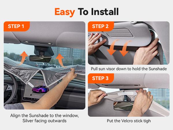 WOLFBOX Graphene Car Windshield Sun Shade with Ice Silk Technology Advanced Heat Dissipation Fabric, Blocks 99% UV & Infrared Rays, Foldable Front Window Sunshade WOLFBOX Graphene Car Windshield Sun Shade with Ice Silk Technology Advanced Heat Dissipation Fabric, Blocks 99% UV & Infrared Rays, Foldable Front Window Sunshade