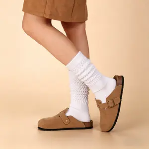 6PCS Slouchy Stacked Socks for Women Men,Everyday Comfort Crew Socks