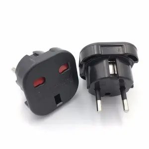 UK to EU Socket Adapter 220V Euro Travel Plug Converter AC Wall Charger Power Adapter UK British Adapter Electrical Outlets Home Life portable charger