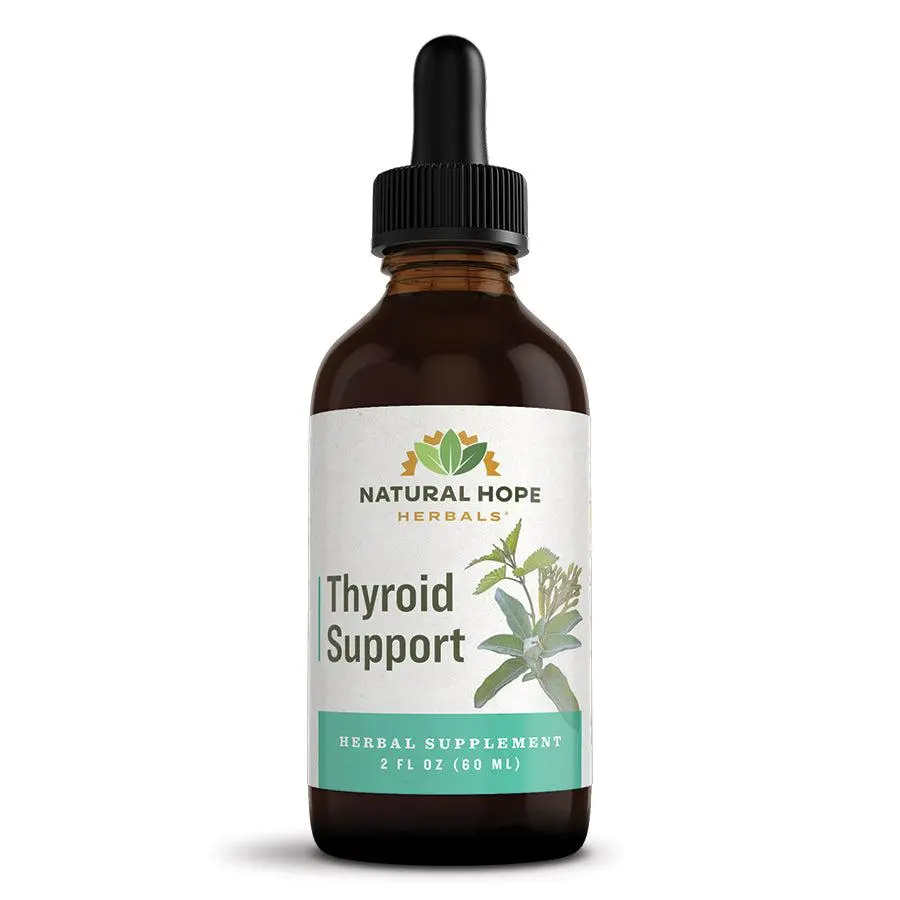 Natural Hope Herbals Organic Thyroid Support Dietary Supplement - Herbal Healthcare Formula for Thyroid Function Enhancement, Herbs