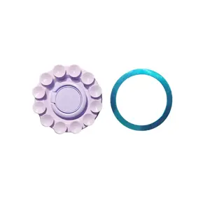 Magsafe Universal Pop Socket Phone Grip with Multiple Suction Cups 5.7cm/2.24inch Round Mobile Phone Stand Anti-Slip Portable for iPhone Samsung Android Devices Easy to Hold and Hands-Free Viewing