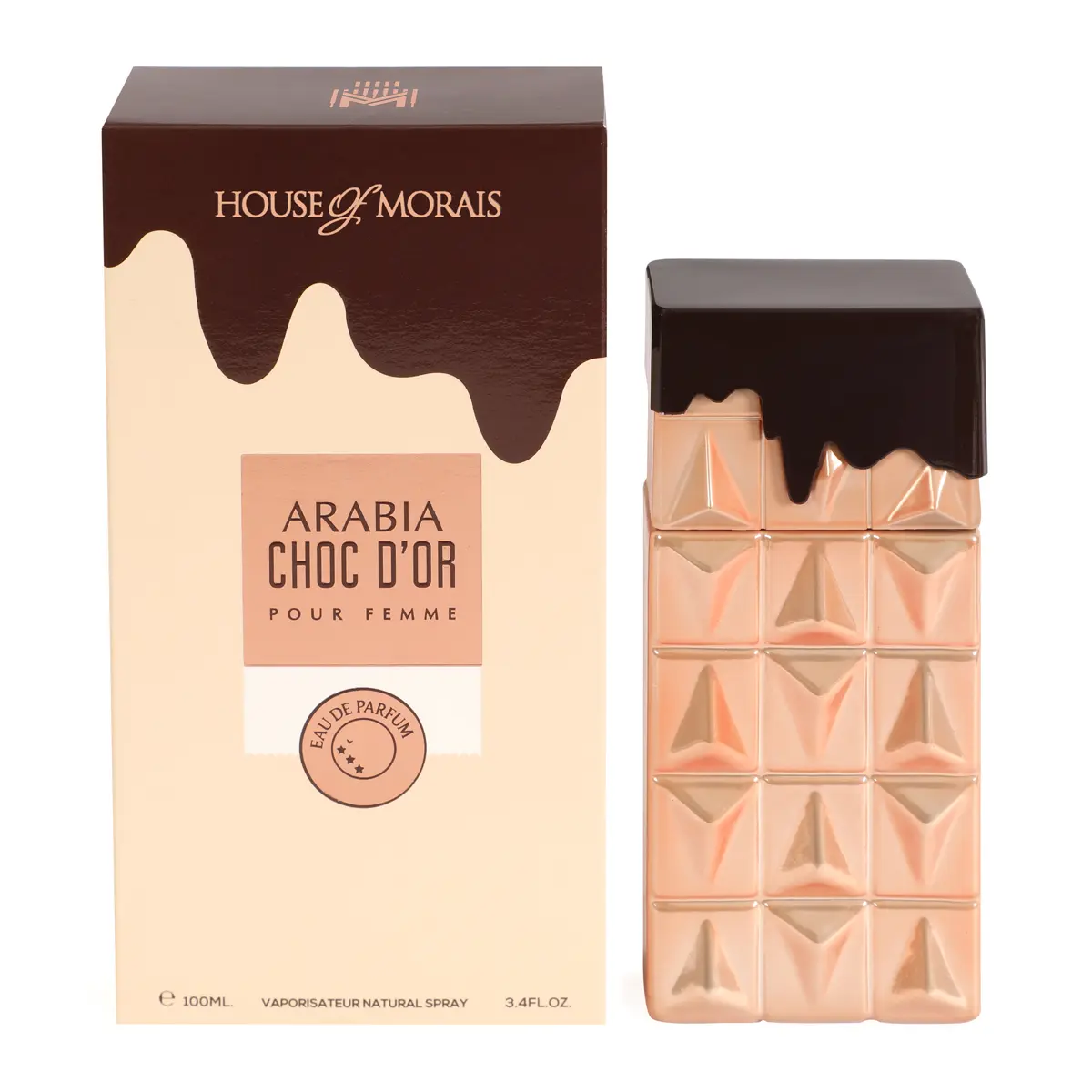House of Morais Arabia Choc D'Or Pour Femme Eau De Parfum Vaporisateur Natural Spray 100ml