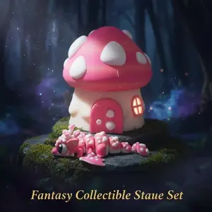 Mushroom Dragon Egg Set, Cute Collectible Figurines, Holiday Artistic Decoration Statue, Perfect Gift for Valentine's Day, Graduation, Mother's Day, Father's Day, Easter, Decorative