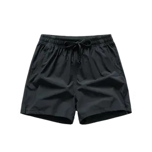 Set of 5 Boys' Youth Summer Solid Color Lightweight Breathable Stretch Waist Shorts – Soft, Comfortable Daily Casual Wear