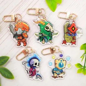 Slay the Spire Acrylic Keychains, Video Game Gift for Friend, Gamer Keychain Cute Indie, Game Keychain Backpack Charm Roguelike Game Gift