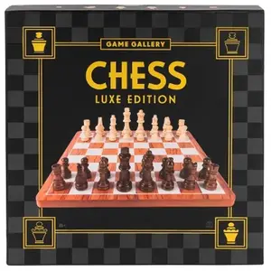 Game Gallery Wood Chess Set Luxe Edition Wooden Pieces Luxurious Design