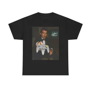 James Bond Goldeneye Vintage Graphic T Shirt Unisex Heavy Cotton Tee Gaming 90s