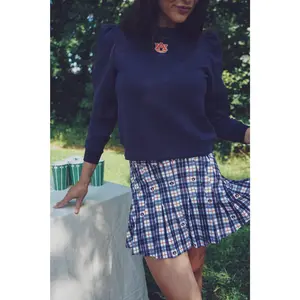 The Gwen Skort - War Eagle Plaid
