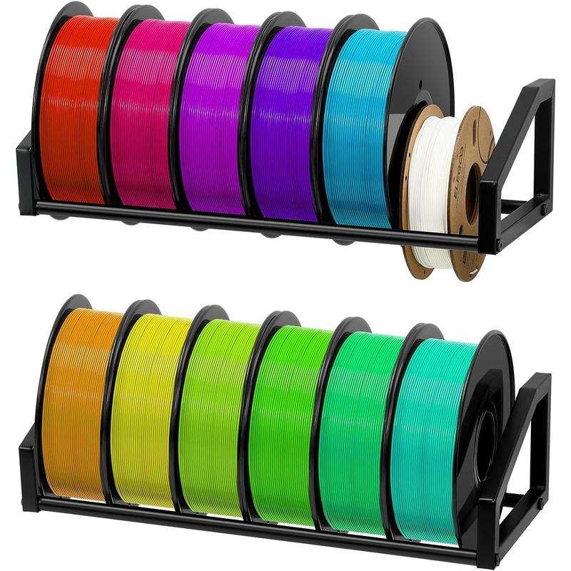 3D Printer Filament Storage Rack - Wall Mounted Heavy Duty Filament ...