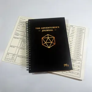 The Adventurer's Journal: D&D/Pathfinder campaign journal with 3 character sheets