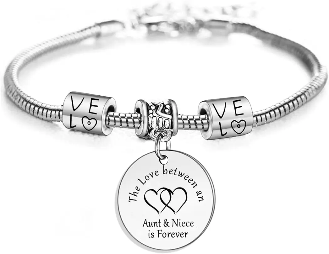 Aunt Gifts From Niece Bracelet Jewelry - The Love Between an Aunt and Niece Is Forever