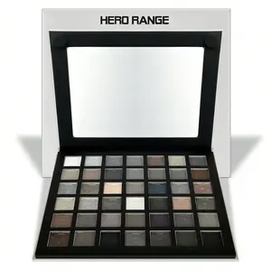 42-Color Smoky Eyeshadow Palette: Matte Shimmer&Glitter-24H Waterproof&Smudge-Proof Highly Pigmented with Natural Blurring Effect | Fine Powder No Fallout Perfect for Halloween Fall Festivities&Christmas Parties Party&Stage Must-Have Great Gift !, Flawles