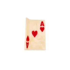 Solar Eclipse Hand-Painted Mini Ace Of Hearts Claw Hair Clip