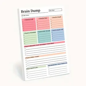 1/2 Packs A5 Planner Notebook with Durable Paper 50 No Date Design Undated Blank Pages Daily To Do, minimalist planner aesthetic for productivity tok, study tok planning routines, home office organization and goal tracking, Weekly Planner