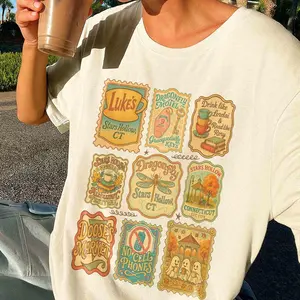 Comfort Colors Stars Hollow Connecticut Stamp Vintage T-shirt Lukes Diner Vintage Gilmore Girls No Cell Phone Dragonfly Inn Stars Hollows TV Show Gift Idea