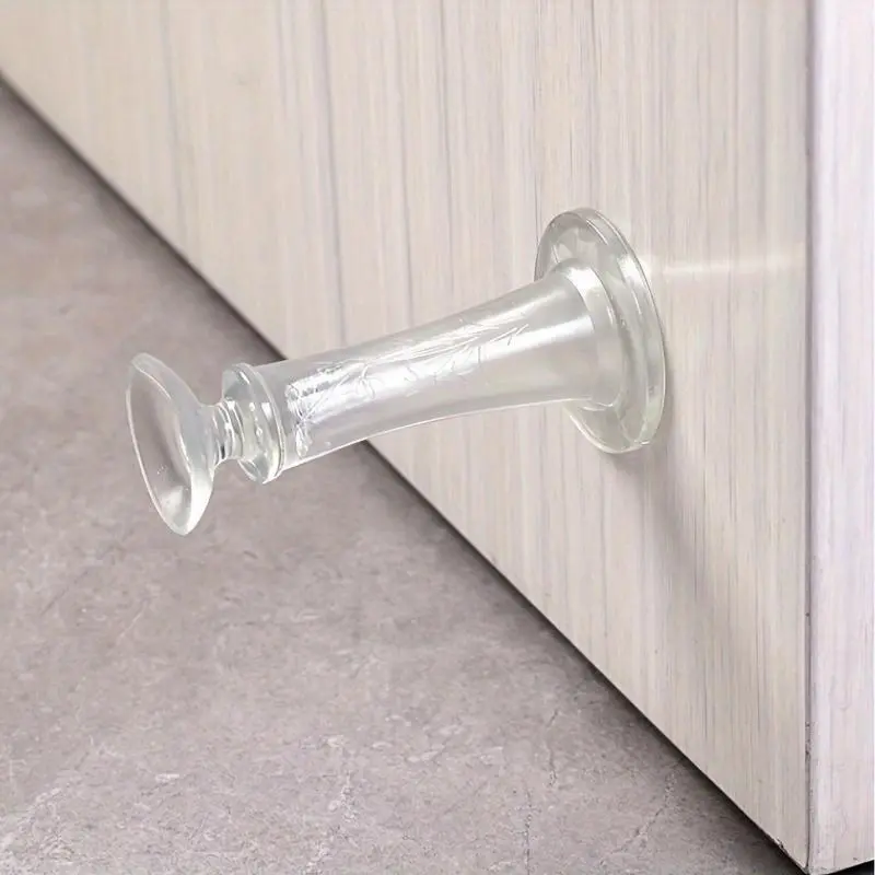 1pc Pinch-free Door Stopper, Anti-collision Doorstop for Bathroom Bedroom, Rubber Door Stopper to Keep Mute