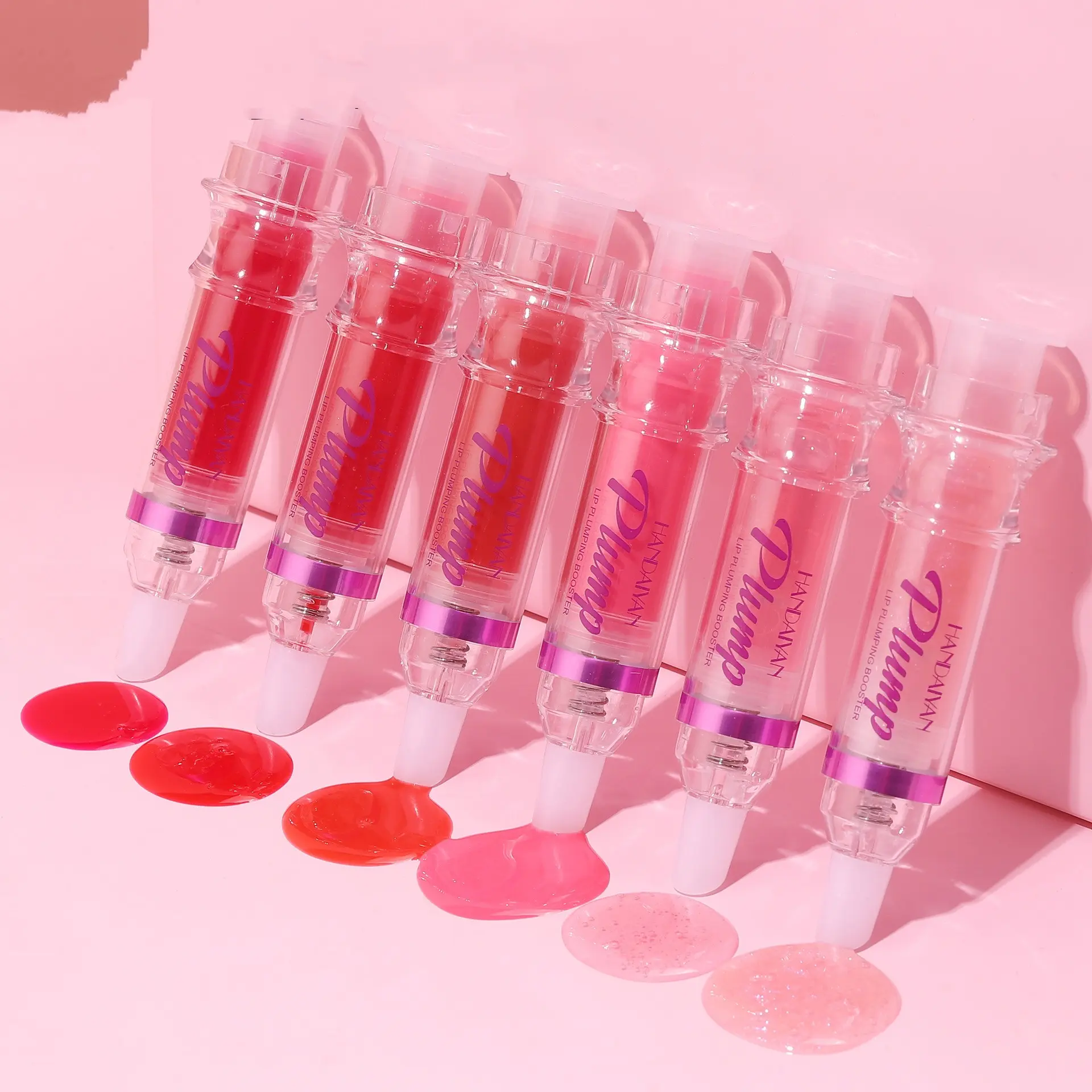 Plumping Booster Sexy Plumper Glitter Red Nude Lipstick Liquid Waterproof Moisturize Oil Lipgloss Makeup