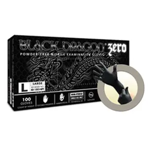 Microflex  Black Dragon Zero Nitrile Exam Gloves 2XL