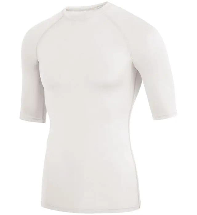 Women's Solid Long-Sleeve Crew Neck Compression Shirt - 84% Polyester 16% Spandex, Odor-Resistant, Raglan Sleeves, Tight Snug-Fit Base Layer, 4-Way Stretchable, All-Day Wearability for Active Training