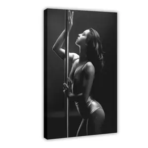 Sexy Stripper B And W Sexy Sensual Art Canvas Poster Wall Art for Home Bedroom Office Dorm Room Decor