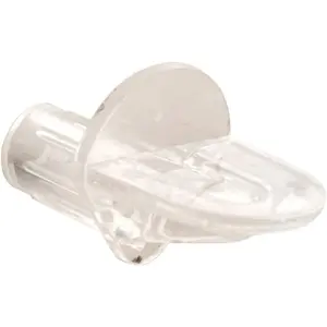 U 10147 5 lb. 5mm Clear Plastic Shelf Support Pegs (8 Pack)