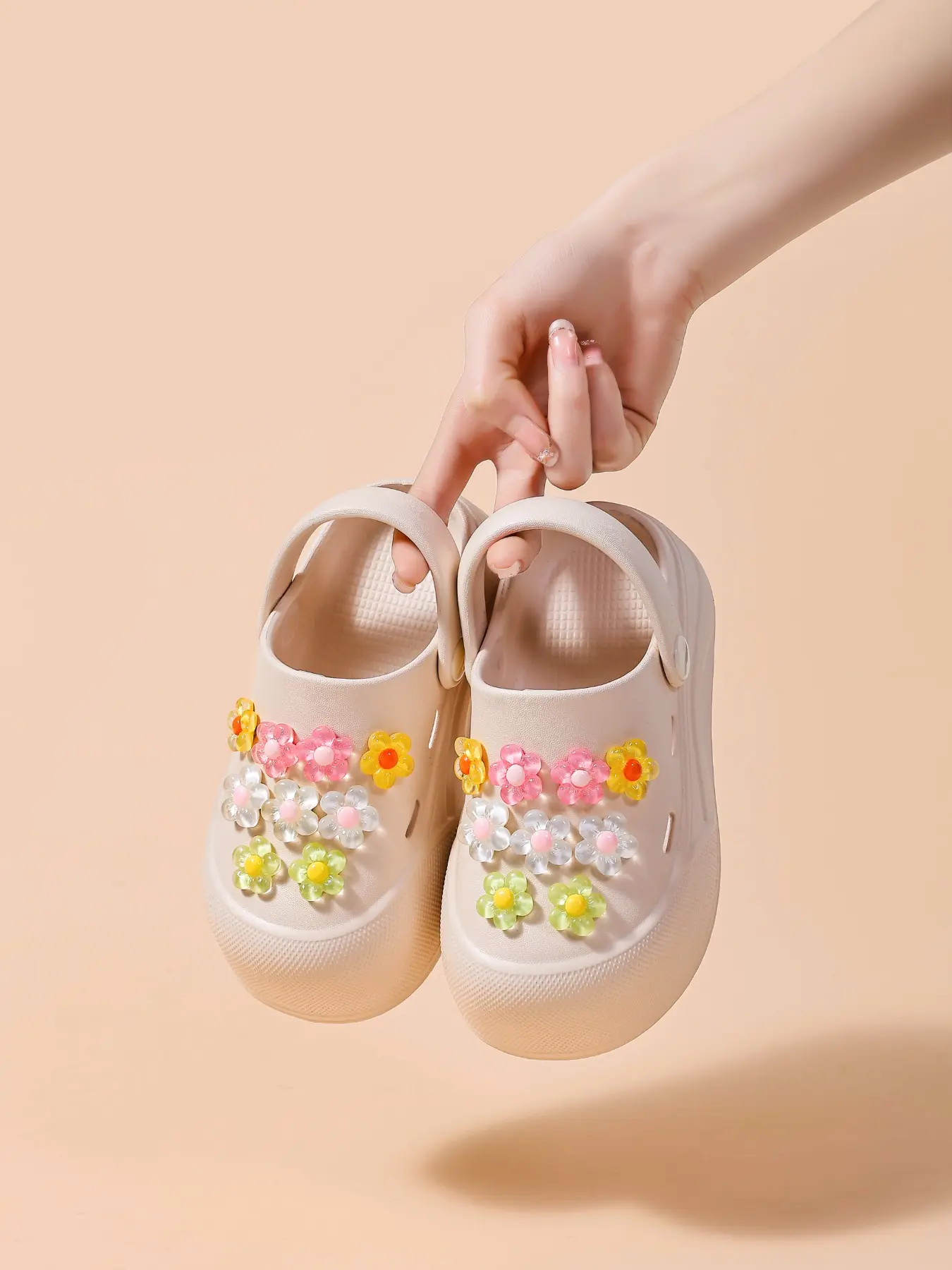 Hole Shoes Summer Anti-Slip Cute Cartoon Soft Sole Indoor Baby Toddler Boys Girls Head Cover Cool Slippers Toddler Clogs Soft Soled Shoes