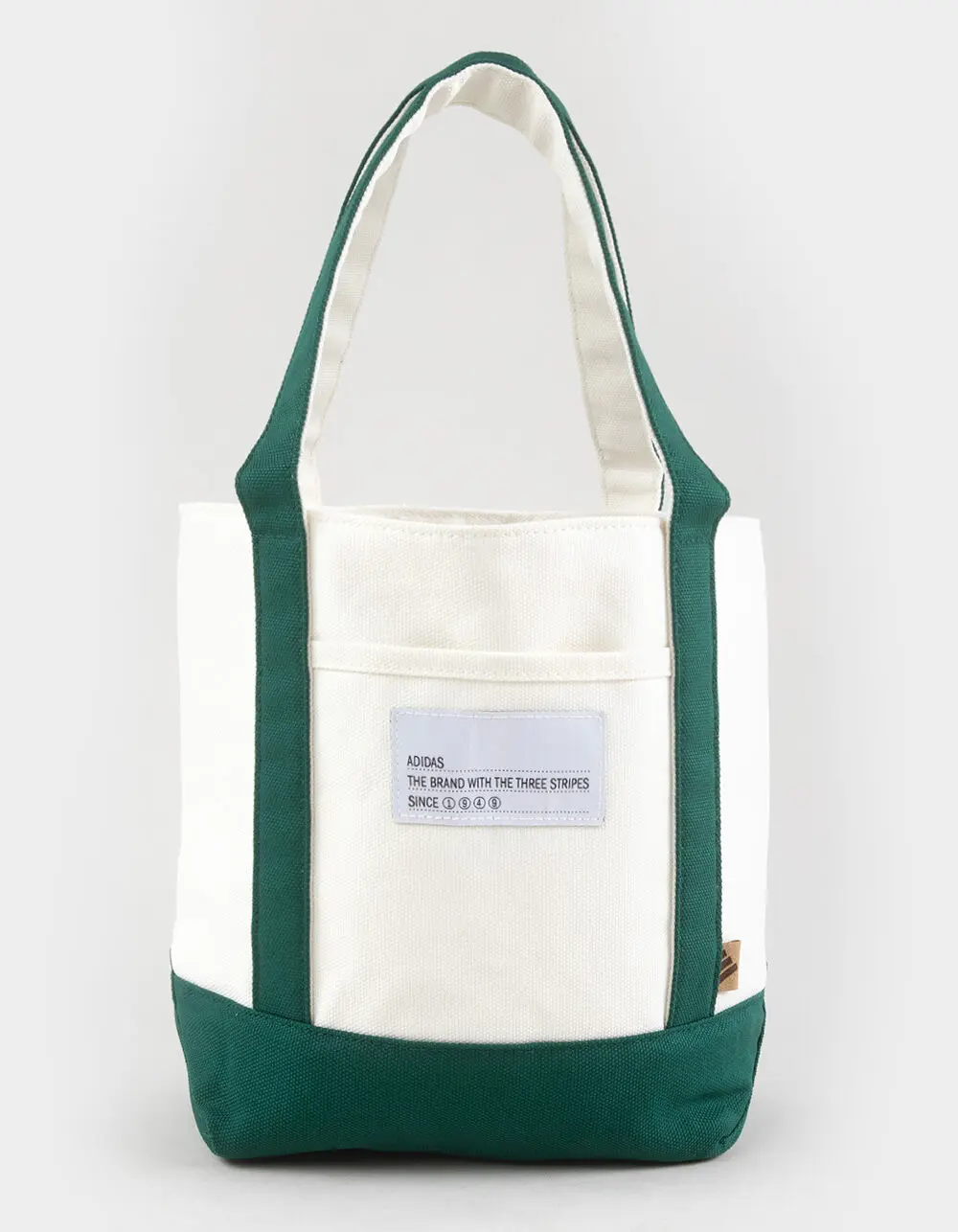 ADIDAS Mini Canvas Court 2 Tote Bag, Green Combo ADIDAS Mini Canvas Court 2 Tote Bag, Green Combo