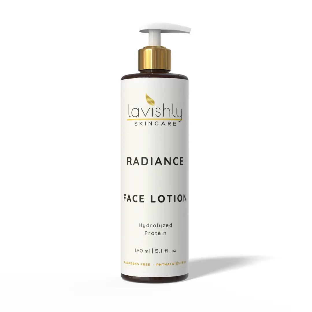 Lavishly Skincare Radiance Face Lotion - Lightweight Moisturizer with Aloe Vera & Niacinamide for Hydration & Brightening - 5.1 fl oz