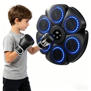 Music Boxing Machine Bluetooth, Smart Wall Mount Punch Trainer with Punch Counter, Adjustable Speed Boxing Trainer for Home Gym, Fun Fitness for Adults & Kids