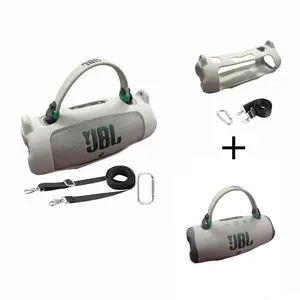 remium Silicone Case for JBL Charge 6, Full Protection Sleeve with Carrying Handle, Detachable Shoulder Strap and D-Ring, Lightweight & Durable for Daily Use and Outdoor Activities.  Speaker Cases Drop-Proof