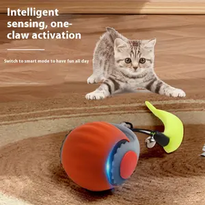 Gravity Powered Sudden Ball Cat Toy for Auto Fun Interactive Electric Rolling Cat Toy