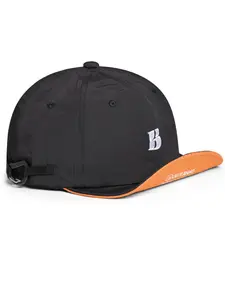 Colorblock Quick-Dry Embroidered Letter B Wide Brim Sun Hat, Adjustable Outdoor Baseball Cap, Casual Summer Headwear