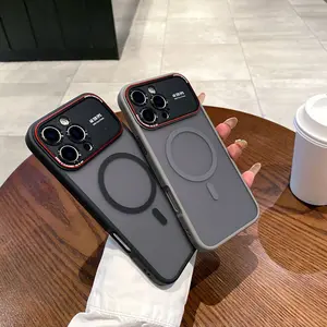 Large Camera Window Leica-Style Magnetic Case for iPhone 17 Pro Max,16,15 – Matte Soft-Touch Finish