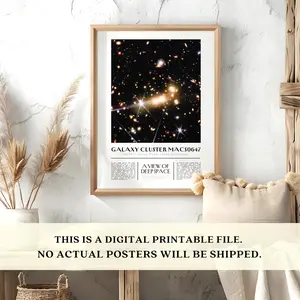 NASA James Webb Space Telescope, First Printable Posters, JWST Science Classroom Bulletin, Wall Art Decor, Home Decor, Poster Print, Birthday Present