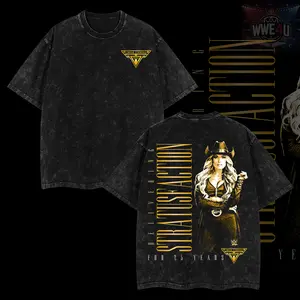 WWELife4U Trish Stratus 25 Years T-Shirt 100% Premium Cotton S-5XL American-Made Soft Relaxed Fit Pre-Washed Classic Look Menswear Apparel Clothes