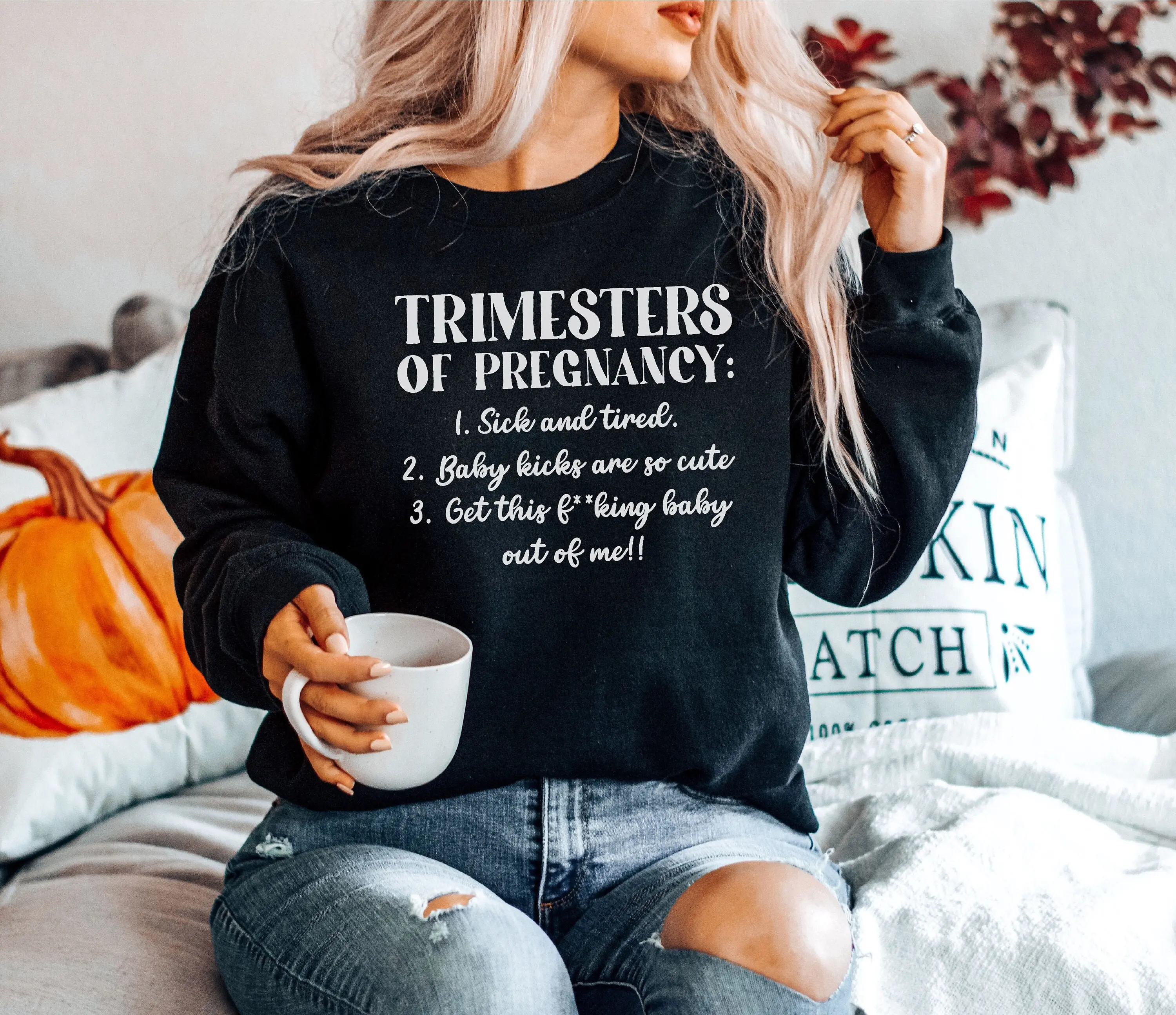 Cute Pregnancy Sweatshirt, Maternity Sweatshirts, Baby Shower Gift, Mothers Day Gift, Gender Reveal Sweaters, Ivf Sweater, New Mom Gift