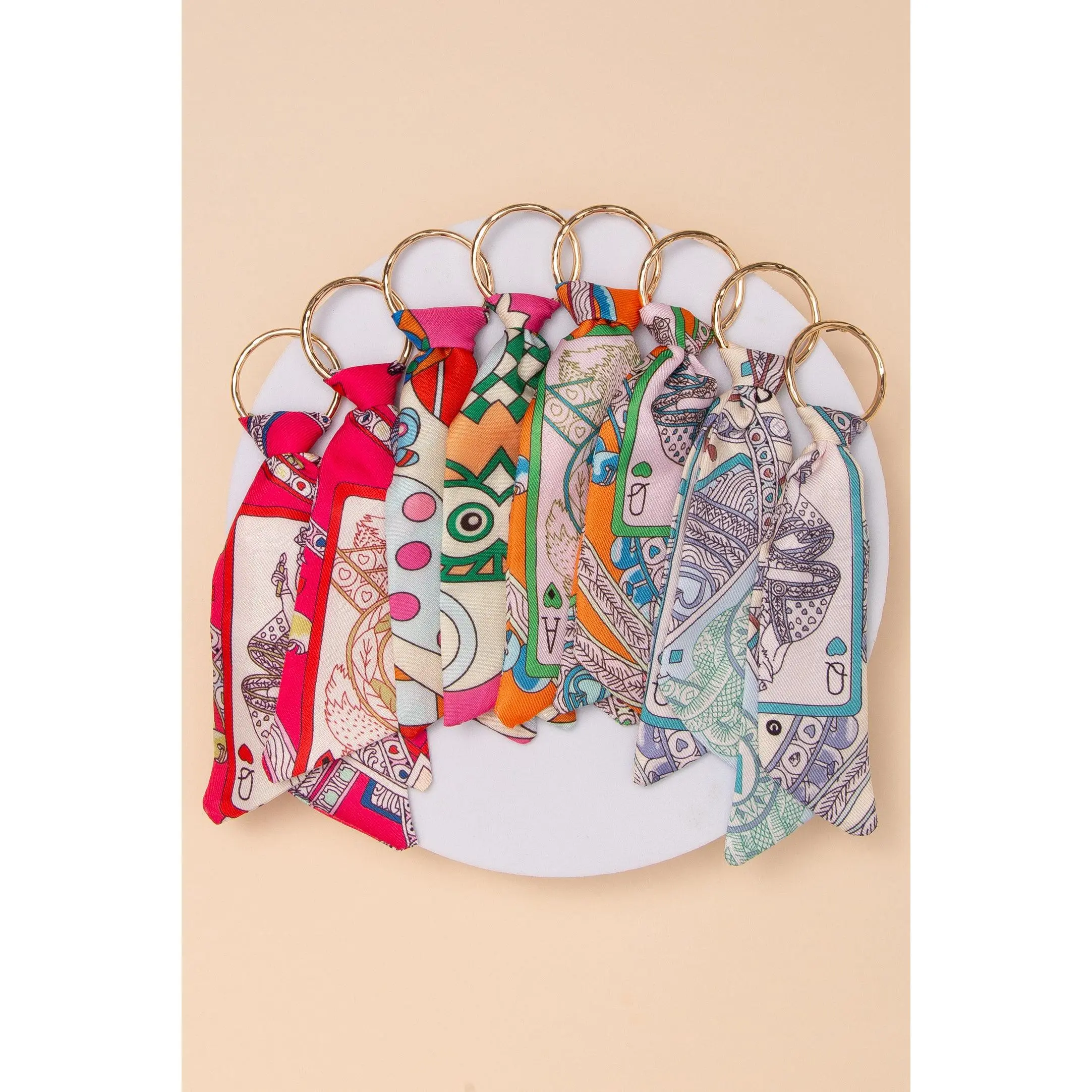 Audrey Playing Card Fabric Earrings