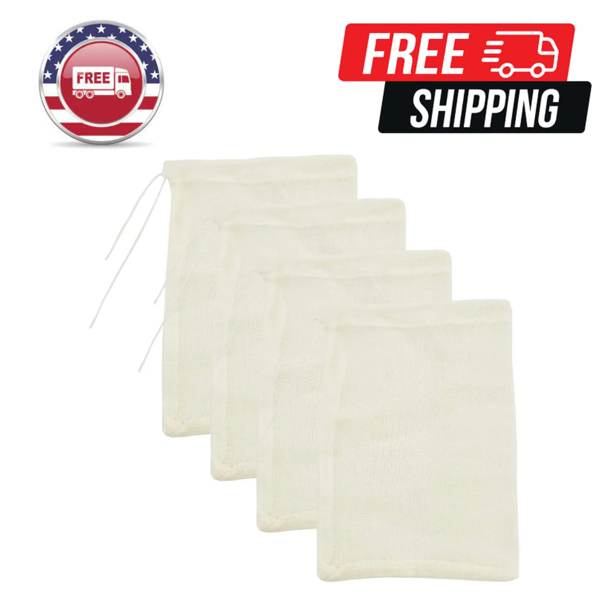 Cheesecloth Bags for Straining,Reusable Cold Brew Coffee Cheese Cloths Strainer